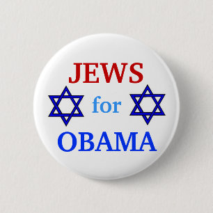 Macaron Rond 5 Cm Juifs pour le bouton d'Obama 2012