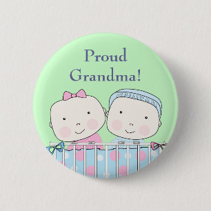 Macaron Rond 5 Cm Jumeaux dans la huche, Pin de grand-parent