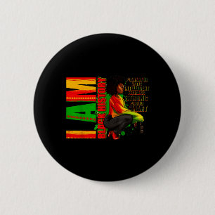 Macaron Rond 5 Cm Juneteenth 1865 liberté afro-américaine noir son