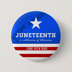 Macaron Rond 5 Cm Juneteenth une célébration de la libération