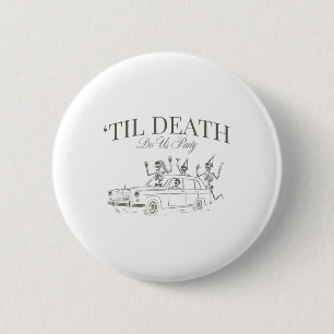 Macaron Rond 5 Cm Jusqu'à la mort Fêtons-nous Halloween Chelorette M