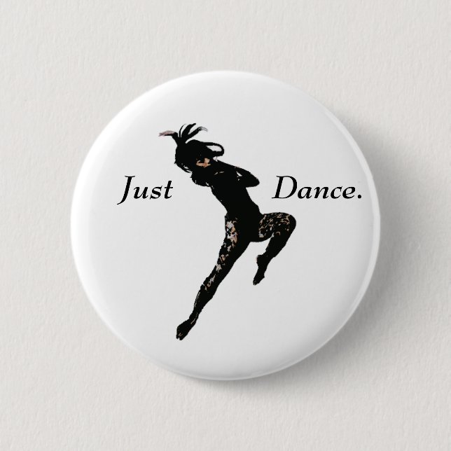 Macaron Rond 5 Cm Juste bouton de danse (Devant)
