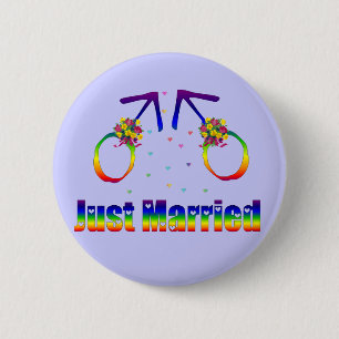Macaron Rond 5 Cm Juste homosexuels mariés