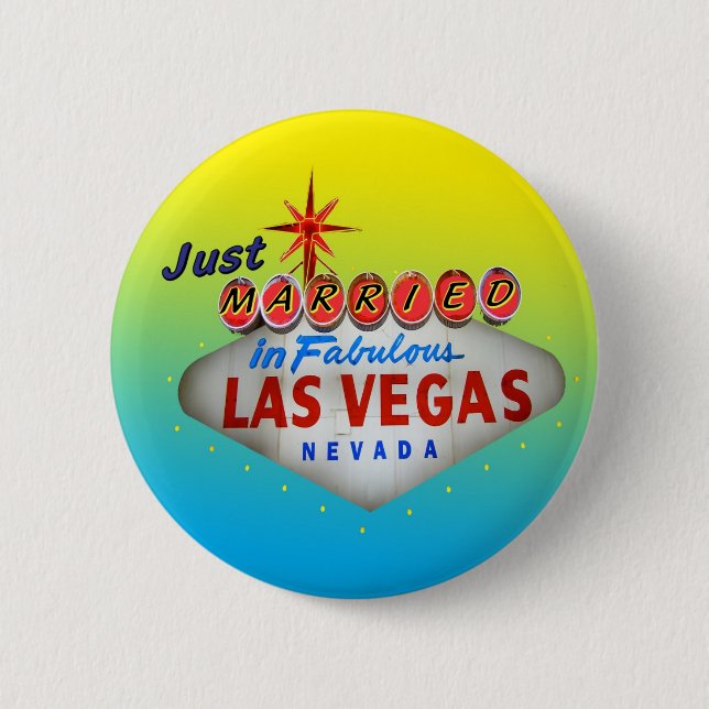 Macaron Rond 5 Cm Juste marié à Vegas Button (Devant)