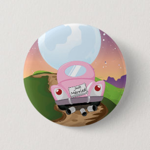 Macaron Rond 5 Cm juste+marie,voiture+mariee,voiture+marriage+dessin