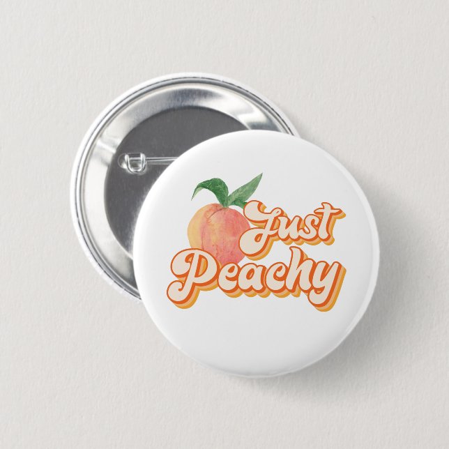 Macaron Rond 5 Cm Juste Peachy (Devant & derrière)