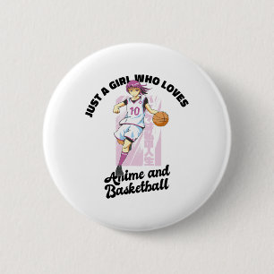 Macaron Rond 5 Cm Juste Une Fille Qui Aime Anime Et Sketll Joueur An