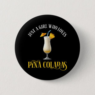 Macaron Rond 5 Cm Juste Une Fille Qui Aime Les Pina Coladas