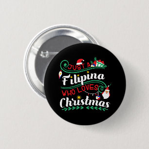 Macaron Rond 5 Cm Juste une Philippine qui aime Noël