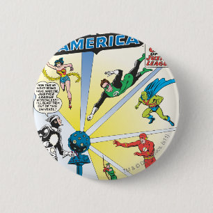 Macaron Rond 5 Cm Justice League of America Numéro 12 - Juin