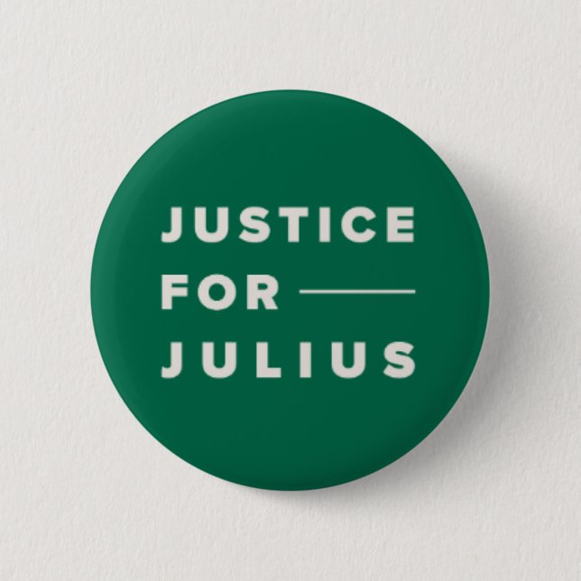 Macaron Rond 5 Cm Justice pour Julius Buttons (Devant)