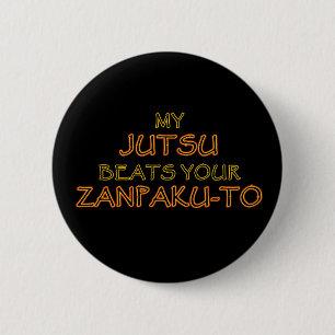 Macaron Rond 5 Cm Jutsu vs Zanpaku-to Pins et Boutons