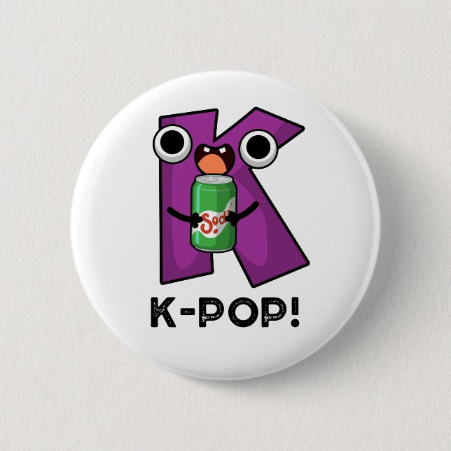 Macaron Rond 5 Cm K-Pop Funny Music Soda Pop Pun (Devant)