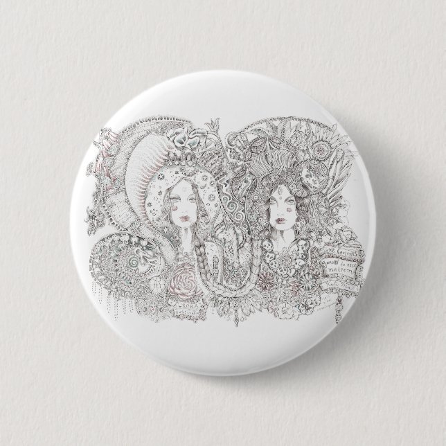 Macaron Rond 5 Cm kali et Guadalupe (Devant)