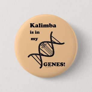 Macaron Rond 5 Cm Kalimba est dans mes gènes