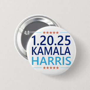 Macaron Rond 5 Cm Kamala Harris 1re femme présidente 1.20.25