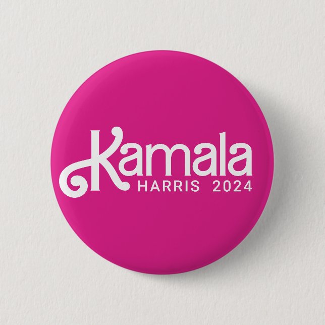Macaron Rond 5 Cm Kamala HARRIS 2024 (Devant)