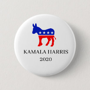 Macaron Rond 5 Cm Kamala Harris Démocrate pour le président 2020