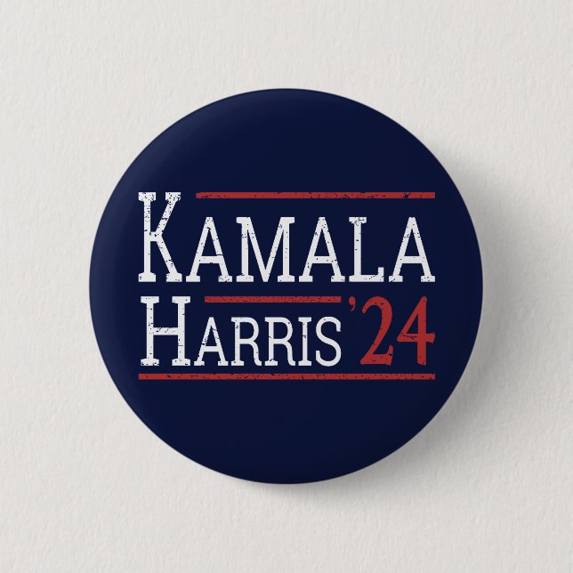 Macaron Rond 5 Cm Kamala Harris Election 2024 I (Devant)