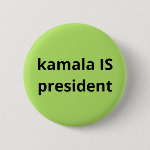 Macaron Rond 5 Cm Kamala Harris est la présidente des élections de 2