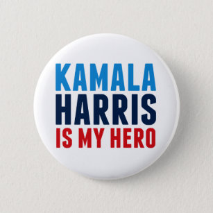 Macaron Rond 5 Cm Kamala Harris est mon héros politique