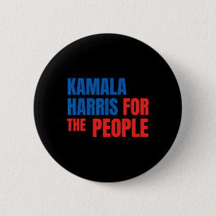 Macaron Rond 5 Cm Kamala Harris Pour Le Peuple Président Américain C