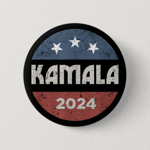 Macaron Rond 5 Cm Kamala Harris Présidente 2024 