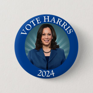 Macaron Rond 5 Cm Kamala Harris Tim Walz 2024 Président démocrate vo