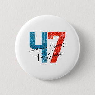 Macaron Rond 5 Cm Kamala Harris Wheimer 2024 Harris Waltz Président