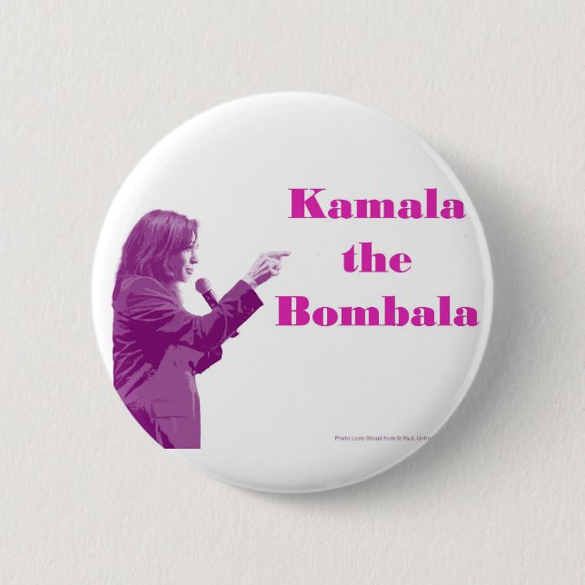 Macaron Rond 5 Cm Kamala la Bombala, violet (Devant)