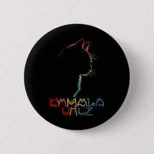 Macaron Rond 5 Cm Kamala Wheimer Laisser Positive Funny Chat Lady