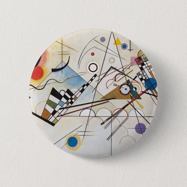 Macaron Rond 5 Cm Kandinsky 1923/composition viii/pixdecines (Devant)