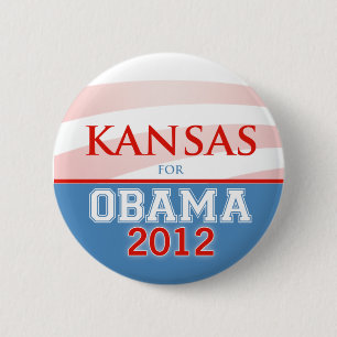 Macaron Rond 5 Cm KANSAS pour Obama 2012