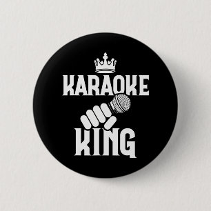 Macaron Rond 5 Cm Karaoke Chanteur de musique chante Funny Karaoke K