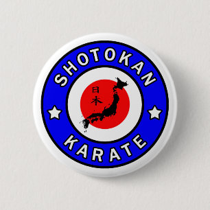 Macaron Rond 5 Cm Karaté de Shotokan