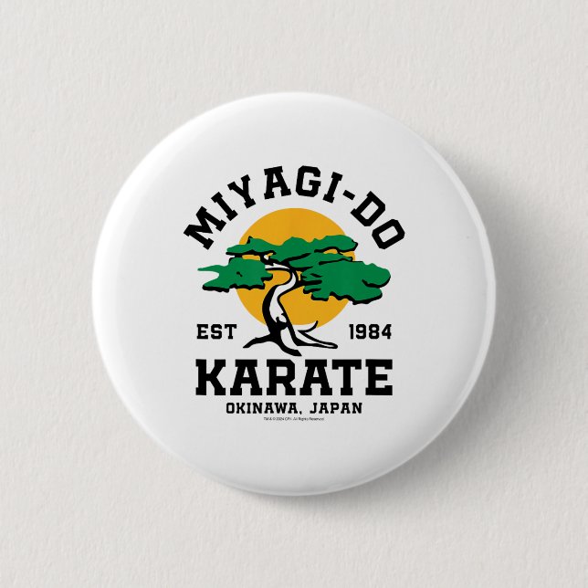 Macaron Rond 5 Cm Karate Kid - Miyagi-do (Devant)