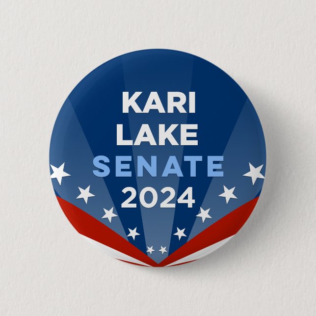Macaron Rond 5 Cm Kari Lake Arizona Sénat américain 2024 (Devant)
