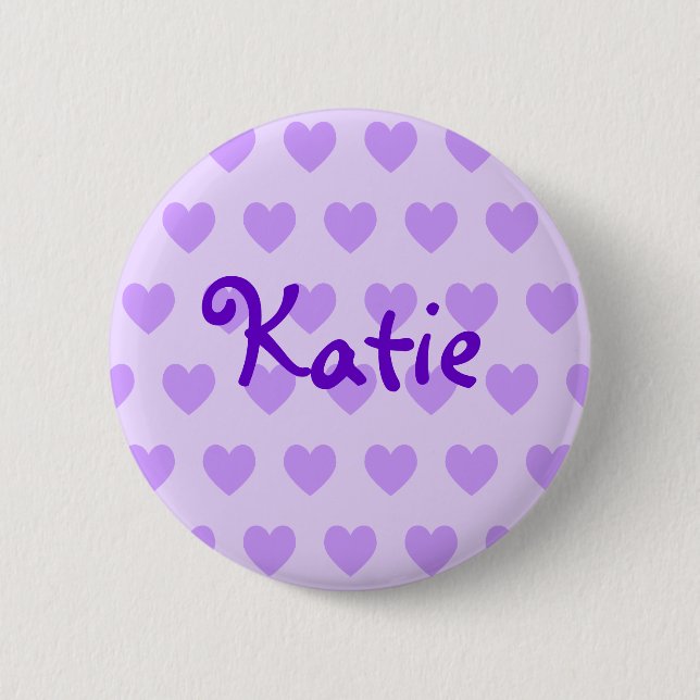 Macaron Rond 5 Cm Katie en violet (Devant)