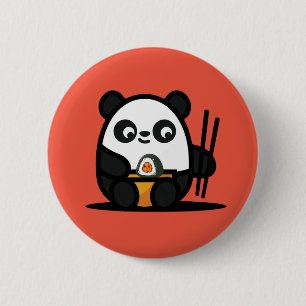 Macaron Rond 5 Cm Kawaii Cute Sushi Panda