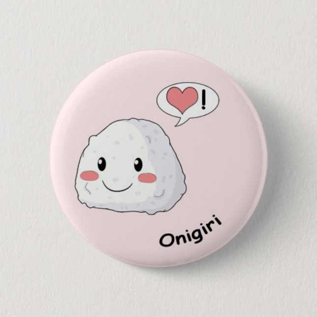 Macaron Rond 5 Cm Kawaii de sushi (Devant)