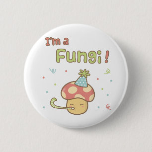 Macaron Rond 5 Cm Kawaii Je suis un champignon Humour de champignons