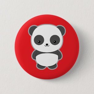 Macaron Rond 5 Cm Kawaii Panda