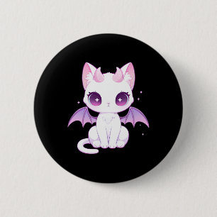 Macaron Rond 5 Cm Kawaii Pastel Goth Déplaisant Cute Démon Witchy ai