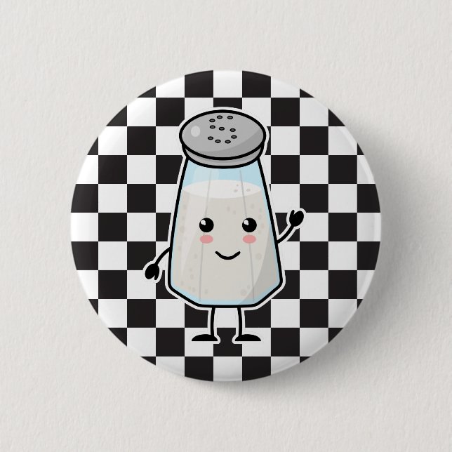 Macaron Rond 5 Cm Kawaii Salt Shaker : Les meilleurs amis pour toujo (Devant)
