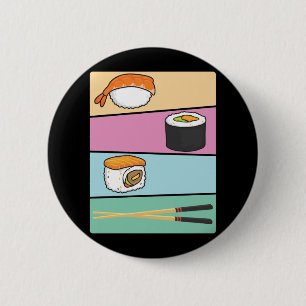 Macaron Rond 5 Cm Kawaii Sushi japonais Nourriture Maki Nigiri Chops