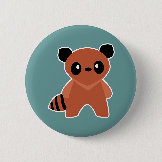 Macaron Rond 5 Cm Kawaii Tanuki (Devant)