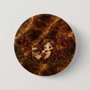 Macaron Rond 5 Cm Kawaii Zodiac Neos Vierge