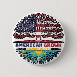 Macaron Rond 5 Cm Kazakh American Tree Roots