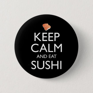 Macaron Rond 5 Cm Keep Calm And Eat Sushi
