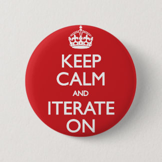 Macaron Rond 5 Cm Keep calm and iterate on